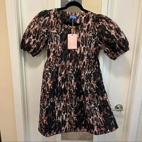 518 NWT CRAS Animal Print Dress Size 42 - Picture 3 of 7